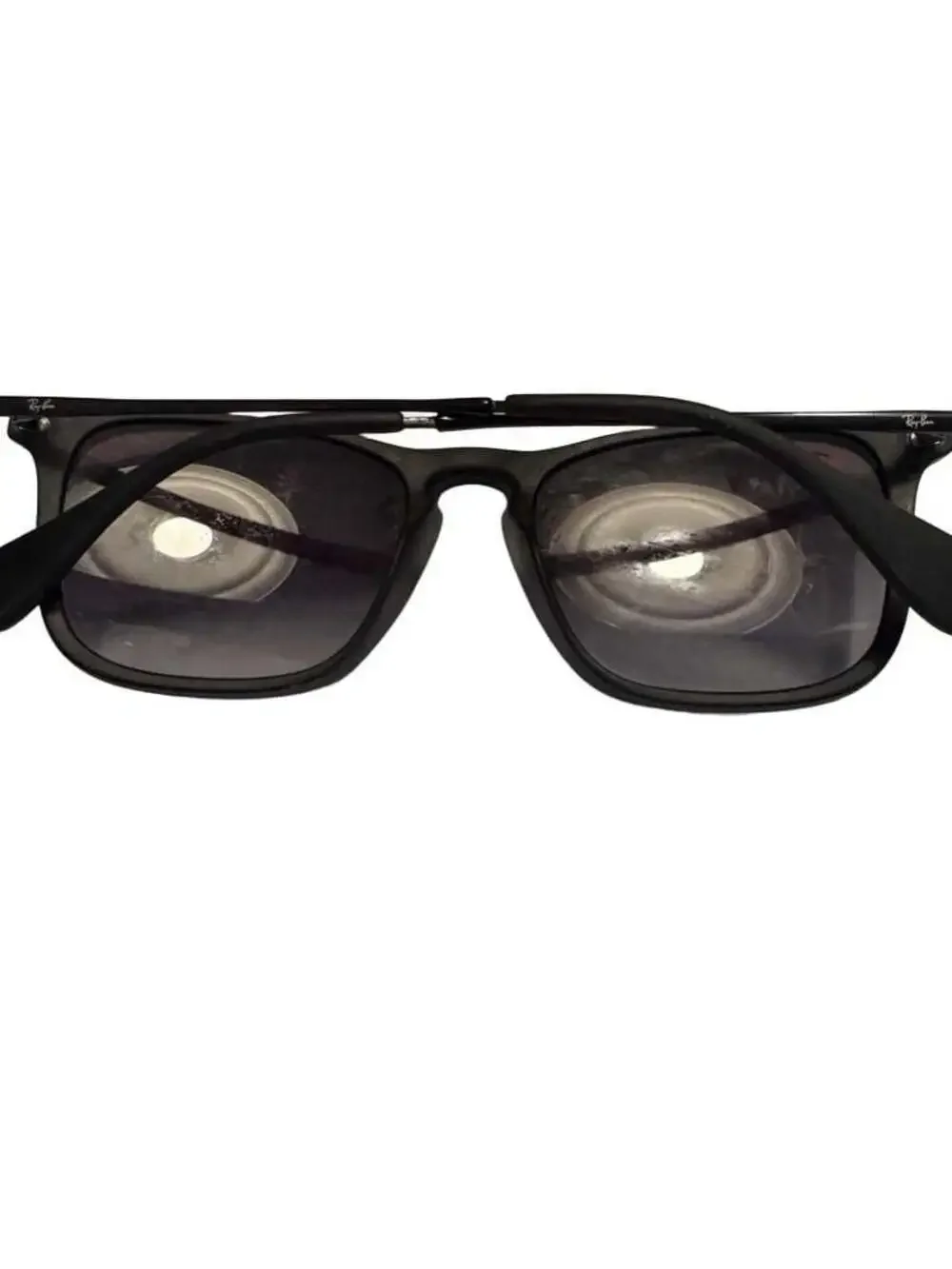 Ray-Ban RB4187 Chris Sunglasses Rubber Black Frame with Grey Gradient Lenses